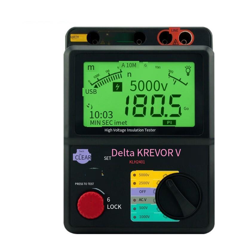 Electric Megger Insulation Resistance Tester Megger 500v 5000v KLH2401