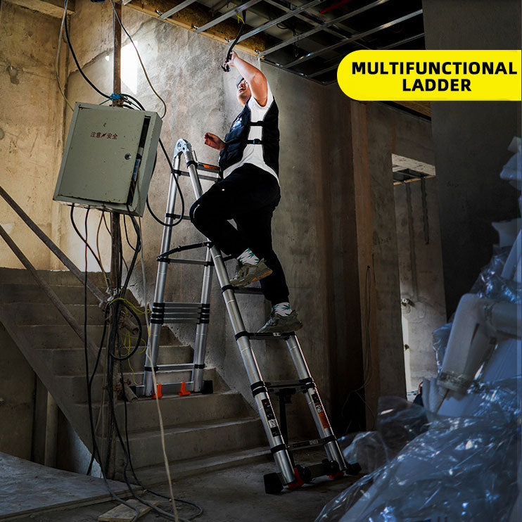 Strongest and safest telescopic ladder on the market - USTEPS