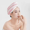 Microfiber Hair Dry Cap Colorful Striped Super Absorbent Quick Dry Hair Towel for Women Long Hair Wrap Cap Bathroom Showering (multicolor)