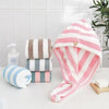 Microfiber Hair Dry Cap Colorful Striped Super Absorbent Quick Dry Hair Towel for Women Long Hair Wrap Cap Bathroom Showering (multicolor)