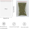 100 Grip Seal Bags, 8 x 12 cm Resealable Clear Plastic Bags Sealed Storage Pouches Thickening Durable Press Seal Bags Poly Zip Lock Bags Perfect for Food Craft Storage