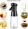 Oil Sprayer For Cooking, Non-Aerosol Olive Oil Spray Bottle For Air Fryer, 6.8oz/200ml Oil Mister Spritzer, Refillable Oil Dispenser Bottle For Salad Making, Baking Frying, BBQ
