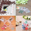 100 Grip Seal Bags, 8 x 12 cm Resealable Clear Plastic Bags Sealed Storage Pouches Thickening Durable Press Seal Bags Poly Zip Lock Bags Perfect for Food Craft Storage