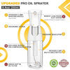 Oil Sprayer For Cooking, Non-Aerosol Olive Oil Spray Bottle For Air Fryer, 6.8oz/200ml Oil Mister Spritzer, Refillable Oil Dispenser Bottle For Salad Making, Baking Frying, BBQ