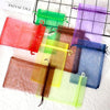 Pink Organza Gift Bags 100pcs, 10 x 15cm Jewellery Drawstring Bags Mesh Candy Bags for Wedding Baby Shower Party Favour
