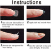 Double-Side Nail Adhesive Tabs, Nail Glue Stickers False Nail Jelly Gel Glue Tabs Nail Glue Transparent Flexible Adhesive Fake Nails Tab for Manicure