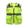 Safety Vest Reflective Rainproof Breathable And Wear-Resistant Safe And Warm Yellow Free Size