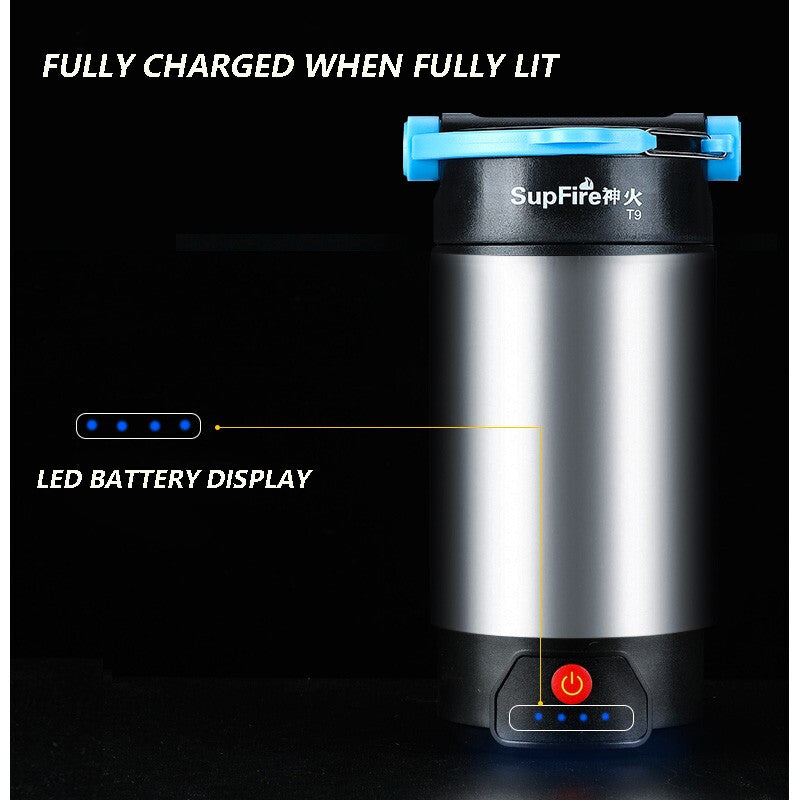 LED Camping Lantern, LED Lanterns Tent Lights Super Bright 435 Minutes for Every Charging Waterproof Mobile Power for Camping, Hurricane, Hiking, Emergency