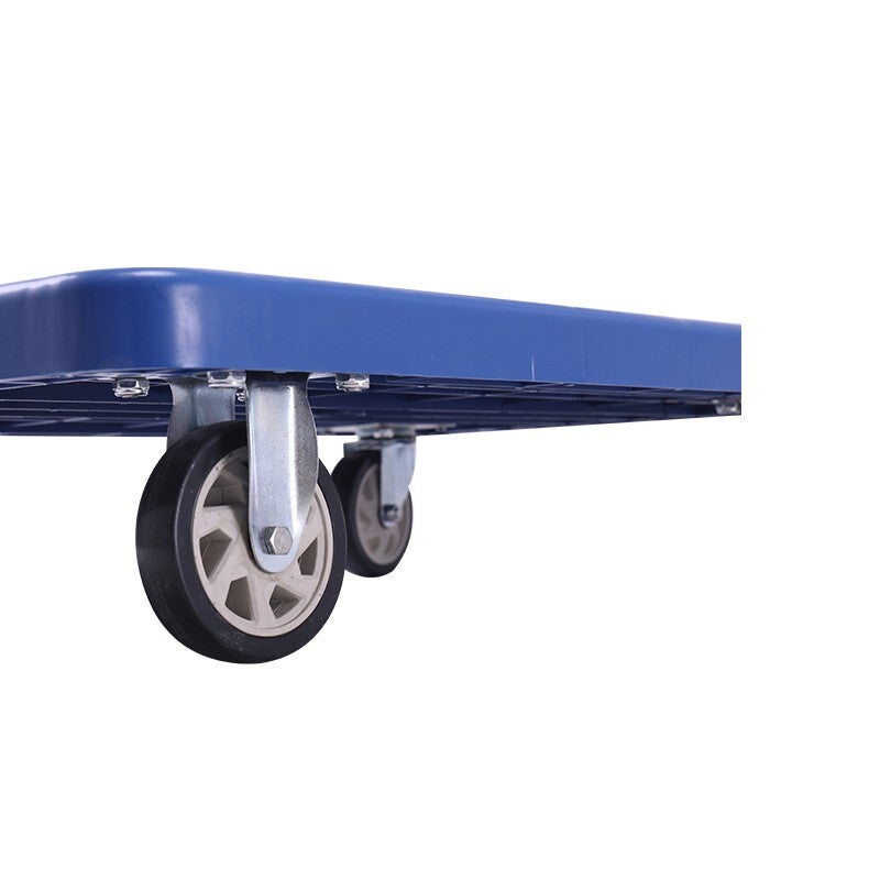 Foldable Platform Trolley Rolling Cart 48 * 71cm Weight Capacity 150KG Silent Rubber Casters High Strength Body