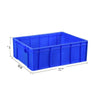 Thickened Plastic Turnover Box Parts Box Component Box Storage Box Material Box Storage Box Blue 410 * 310 * 145