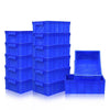 Thickened Plastic Turnover Box Parts Box Component Box Storage Box Material Box Storage Box Blue 410 * 310 * 145