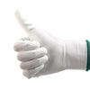 Nylon PU Labor Protection Gloves Anti Slip Wear Resistant Protective Gloves Work Labor Protection Gloves White 12 Pairs * 10 Bags L Size