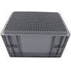 300 * 200 * 150 Uncovered Grey Turnover Box Plastic Box Thickened Auto Parts Stackable Turnover Box Storage Box Parts Box