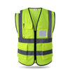 Engineering Construction Vest Reflective Vest Construction Road Administration Reflective Vest Vehicle Safety Vest Traffic Warning Clothing Ventilation Net Transparent Fluorescent Yellow