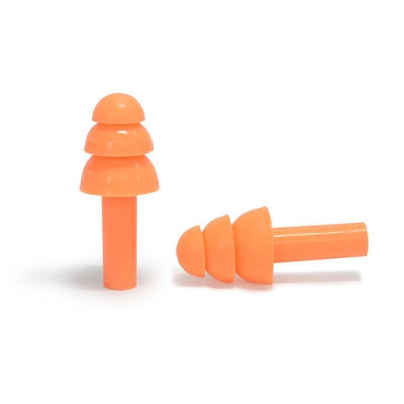 Orange Christmas Tree Silicone Earplug High Resilience Softness Environmental Protection Safety Washable Comfortable And Durable 200 Pairs / Box