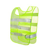 Light Yellow Reflective Vest Traffic Protective Vest For Outdoor Works