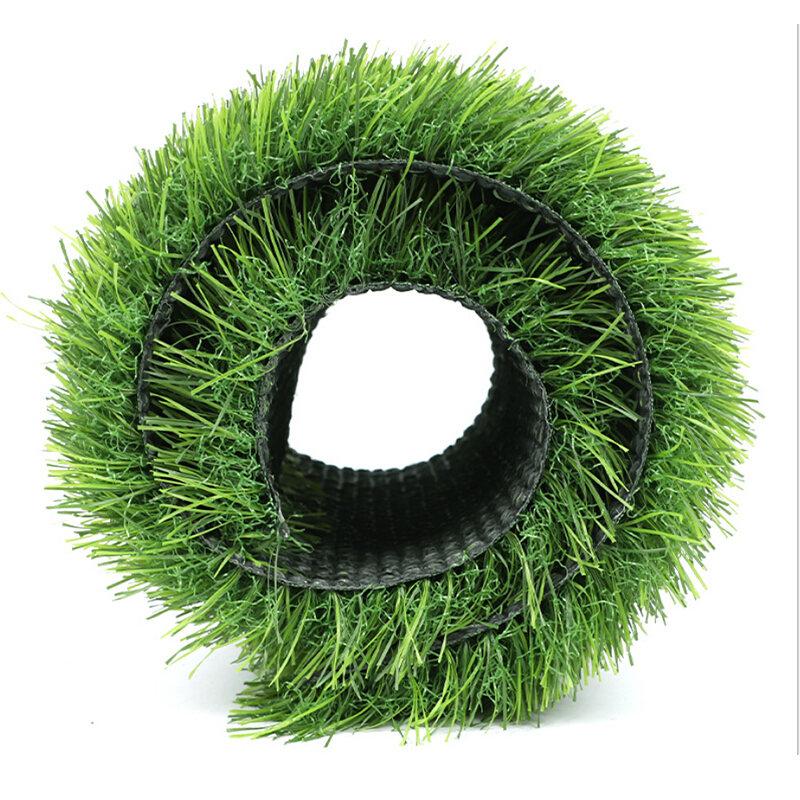 Artificial Grass Turf 2m*0.5m Bright Green Pile Height 15mm Outdoor Fake Grass Carpet Mat High-Density Synthetic Turf For Garden, Sports, Kids Play