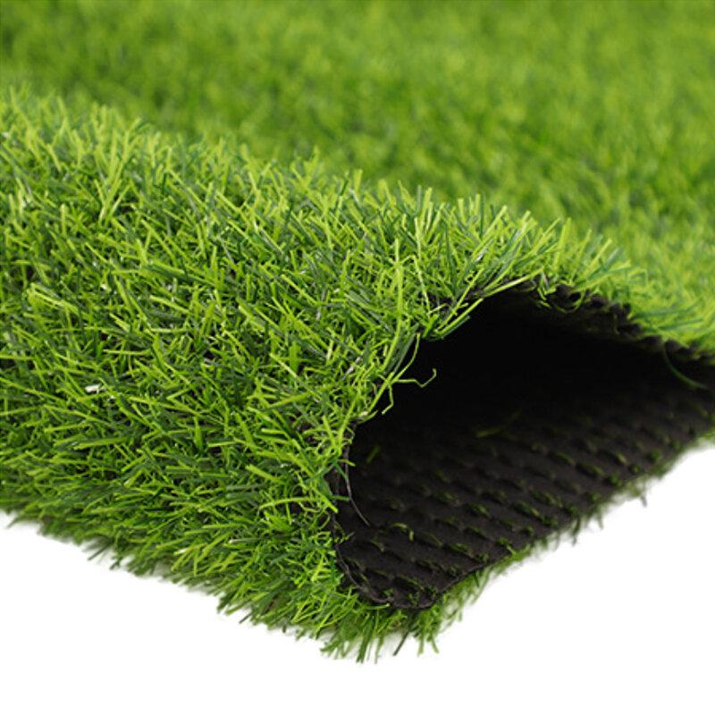 Artificial Grass 2m*0.5m Single Color Summer Grass 25mm Pile Height Outdoor Fake Grass Carpet High-Density Grass Turf For Garden, Sports, Kids Play