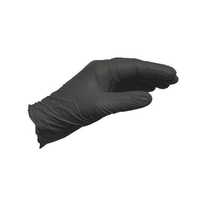 Disposable Nitrile Gloves No Powder Black L 100/Pack