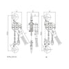 3T * 6m Handle Hoist Lifting Chain Block Crane Lifting Sling For Working