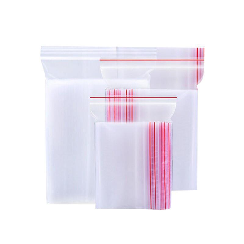 Self Sealing Bag Small Plastic Bag PE Sealing Bag 14 * 20 cm 1000 Pieces 8 Silk Red Edge