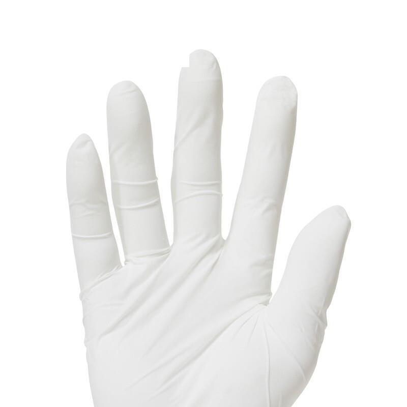 Disposable Nitrile Gloves (100 Pieces) Thin Waterproof Antiskid And Oil Resistant Laboratory Industrial Cleaning Gloves S White