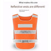 Reflective Vest High Visibility Safety Vest Traffic Riding Safety Warning Vest Environmental Sanitation Construction Safety Suit - Fluorescent Orange
