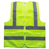 Multi Pocket Safety Vest Reflective Vest for Sanitation Road Construction Rescue Night Runing Riding - Fluorescent Yellow