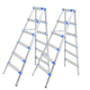 Two Side Anti Slip Folding Ladder, Aluminum Ladder, Herringbone Thickened Ladder, Factory Family Ladder, Double Side Ladder, 6 Steps