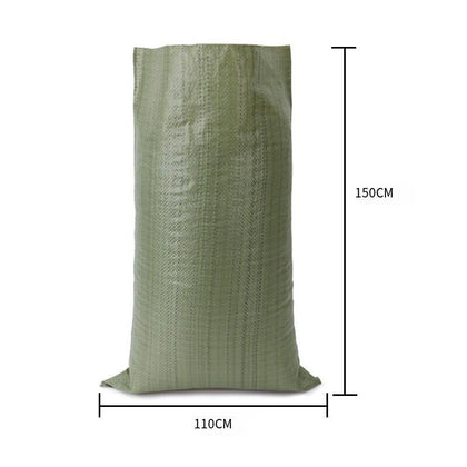 Moisture-proof Waterproof Woven Bag Snakeskin Bag Express Parcel Bag Packing Load Bag Cleaning Garbage Bag 110 * 150 5 Pieces Gray Green