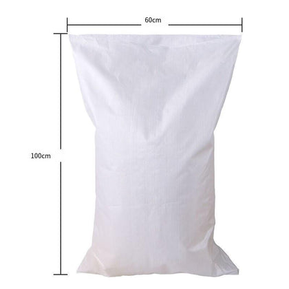Moisture Proof And Waterproof Woven Bag Snakeskin Bag Express Parcel Bag Packing Loading Bag Cleaning Garbage Bag 60 * 100 5 Pieces White