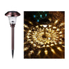 Solar Lamp Lawn Lamp Outdoor Garden Lamp Landscape Lamp Floor Lamp Stainless Steel Brown Warm Yellow
