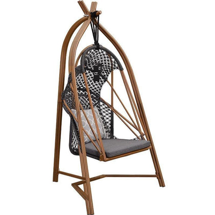 Single Rocking Chair Hanging Chair Balcony Swing Chair Indoor Hanging Basket Living Room Drop Chair Bedroom Lazy Family Rocking Chair