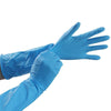 Extended Wear-resistant Disposable Nitrile Blue Gloves ( 50 Pack ) Powder Free Gloves 40 CM Long 0.13 MM Thick