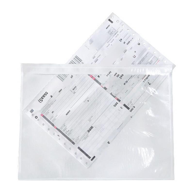1000 Pieces 145 * 250MM Receipt Bag Express Back Plastic Bag Transparent Plastic Bag Single Bag Packing List Bag Short Side Opening