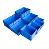 600 * 400 * 290mm  Plastic Turnover Box Logistics Transfer Box  Warehouse Workshop Plastic Box Transportation Storage Box  (blue)