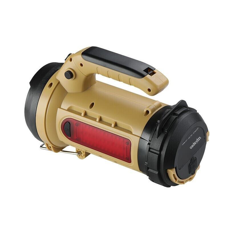 Multi-function Portable Searchlight 5-hour Battery Life Search Lights White/Red Light Source for Outdoor Patrol / Emergency Rescue / Disaster Relief