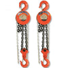 HS-Z02 Round Chain Block Lifting Equipment Lifting Implement Manganese Steel Chain Orange 2t 9m