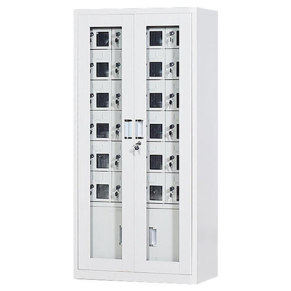 Glass Door Intelligent Charging Cabinet Storage USB Charging Cabinet Meeting Room Storage Cabinet 30 Door Charging Cabinet 1468 * 814 * 350mm