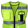 Protective Vest Can Be Hung With Walkie Talkie Audio And Video Recorder Safety Protection Bright Reflective Breathable And Wear Resistant
