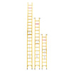 13 FT Fiberglass Extension Ladder With Hook Fully Insulated Ladders Construction Work D-Rung Extension Telescoping Ladder