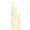 19.6FT Fiberglass Extension Ladder With Hook Fully Insulated Ladders D-Rung Extension Telescoping Ladder For Household Electrical Construction Work
