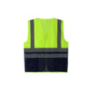Patchwork Mesh Reflective Vest Multi-functional Universal Night Reflective Vest Road Cleaning Construction Safety Protection Clothes Fluorescent Green