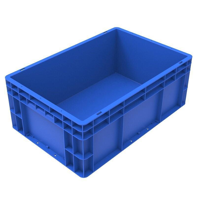Blue EU Series Turnover Box Rectangular Thickened Plastic Logistics Box Auto Parts Box Aquaculture Fish And Turtle Box Storage Sorting Box