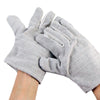 Double Layer Canvas Gloves Thickened Wear Resistant Tear Resistant Labor Protection Gloves Electric Welding Gloves Industrial Machinery Protective Gloves Average Size 10 Pairs / Dozen