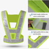 15 Pieces High Visibility Reflective Safety Vest Reflective Straps for Jogging Walking Cycling Construction Workers - Fluorescent Yellow