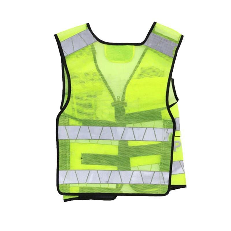 Mesh Reflective Vest Multi-function Multi Pocket Traffic Road Construction Warning Breathable Vest