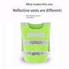Reflective Vest Lattice Reflective Vest Vest Vest Traffic Riding Vest Car Safety Warning Vest Environmental Sanitation Construction Duty Safety Suit Fluorescent Yellow Green