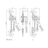 6T * 6m Handle Hoist Lifting Chain Block Crane Lifting Sling For Working