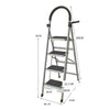 Folding Ladder Industrial Herringbone Ladder Multifunctional Portable Engineering Construction Staircase Small Ladder Climbing Ladder Combined Ladder Climbing Ladder Step Carbon Steel Ladder 4 Steps